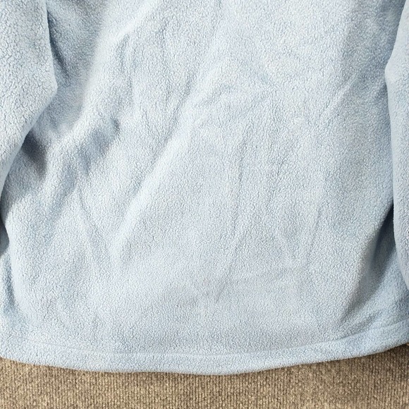 Columbia Interchange Women's Fleece Jacket Blue Medium Logo Front Zip - Picture 11 of 16